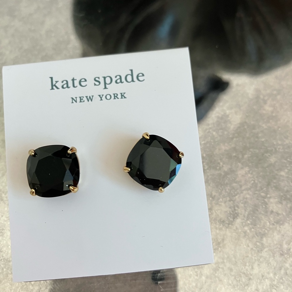 Kate Spade Black Square Earrings
